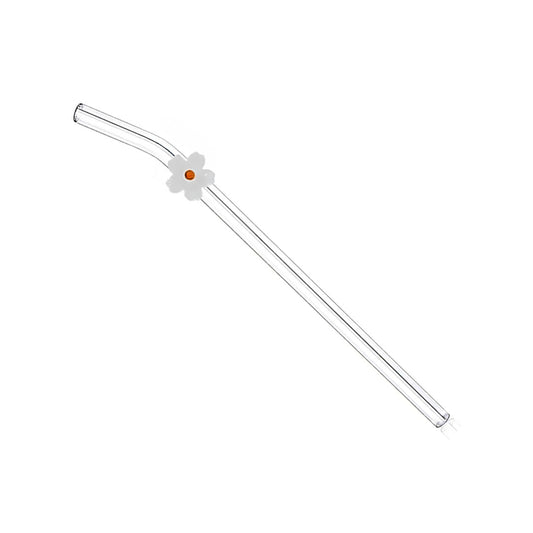 White Flower Straw